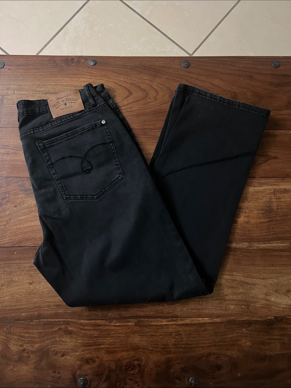 Jack of Spades Men's Black Jeans